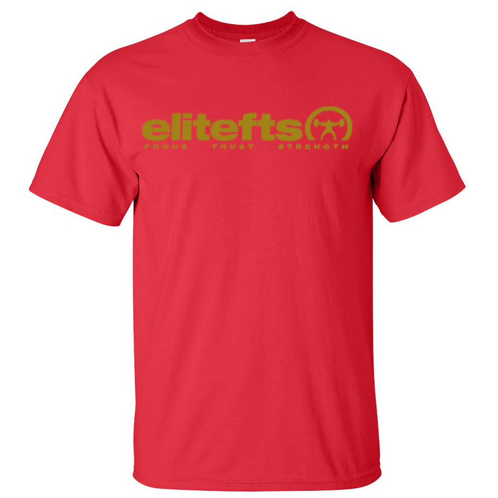 elitefts Tagline Vegas Gold T-Shirt - Image 3