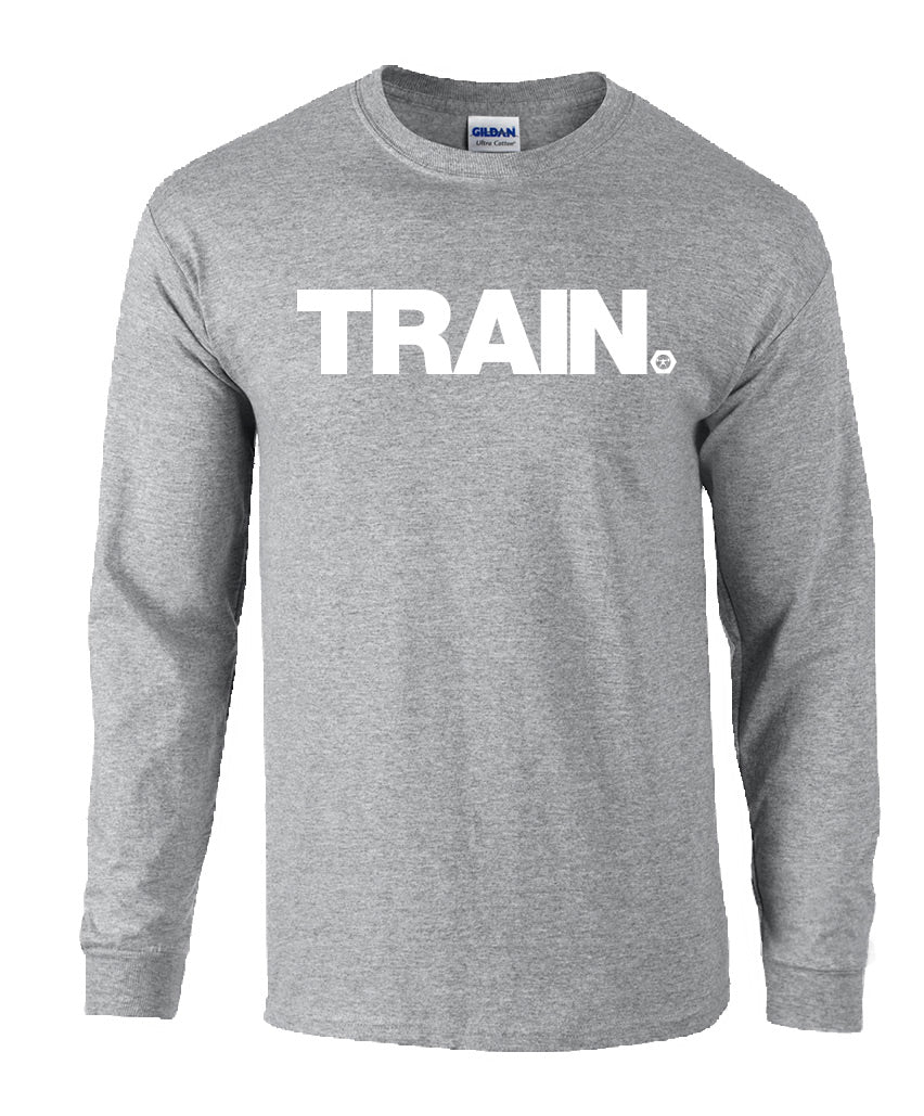 elitefts Train White Long Sleeve T-Shirt - Image 3